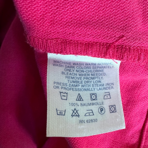 Lands’ End Hot Pink Baumwolle Button Down Shacket Small Cotton Flannel - Picture 12 of 15